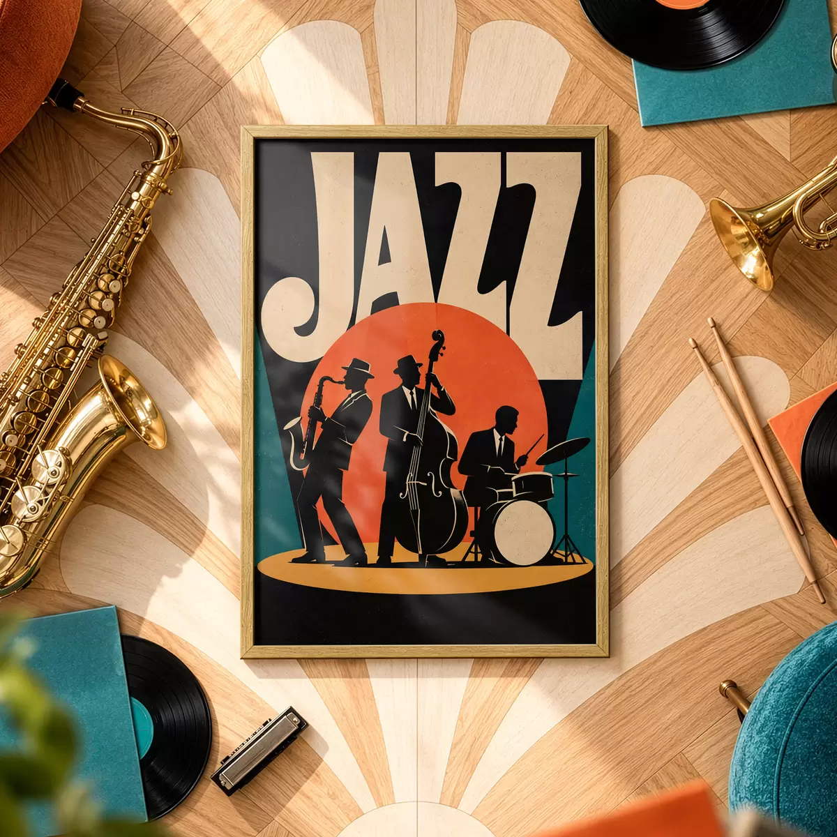 Poster Jazz live: ritmul și sufletul se îmbină f50921