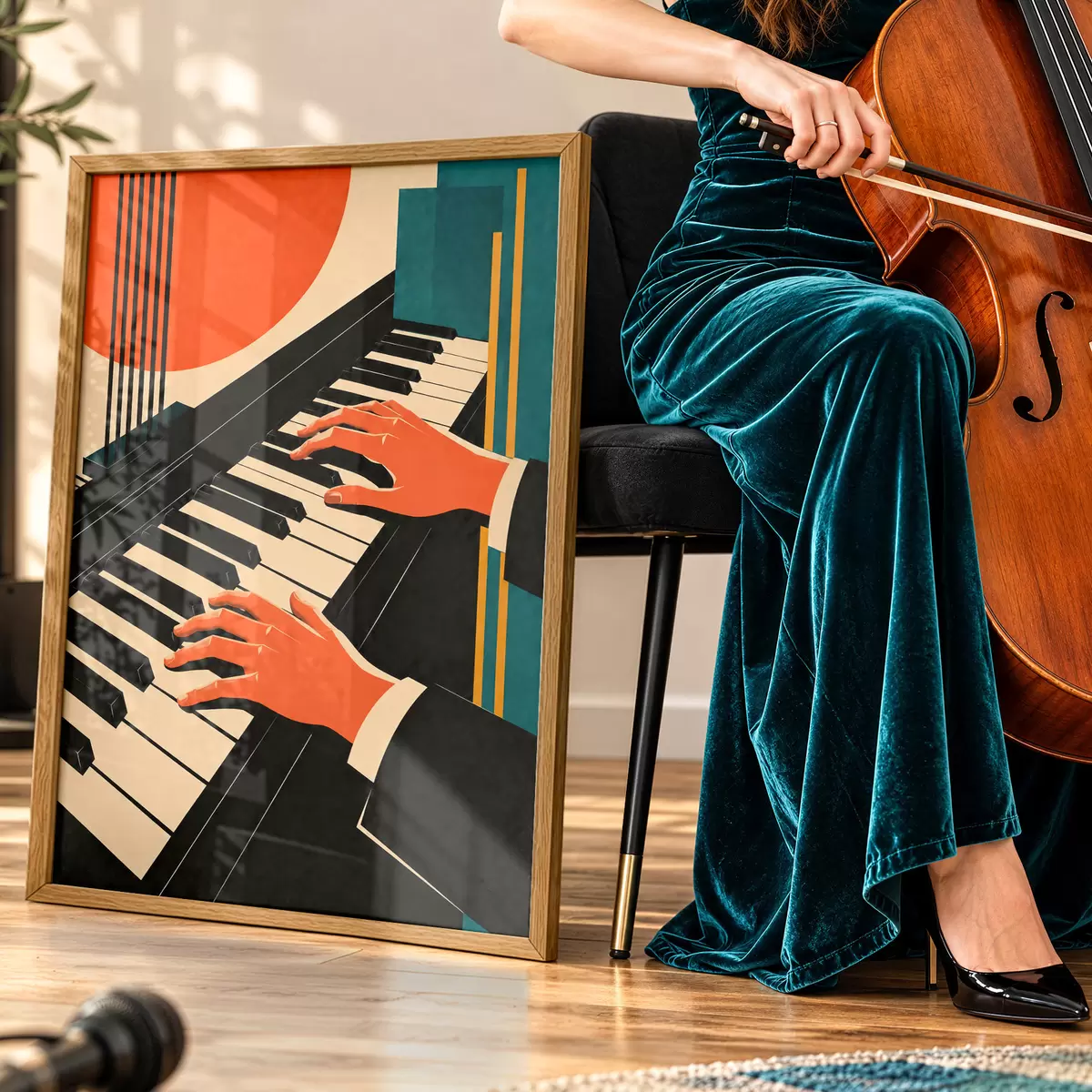 Poster Interpretarea melodiilor la pian f50922