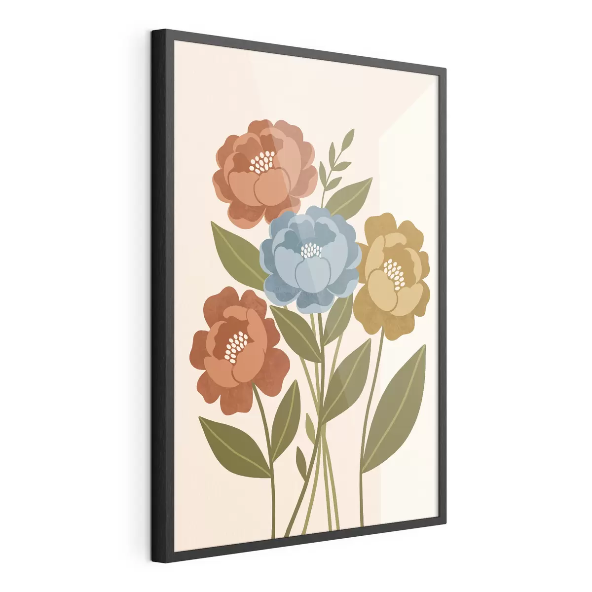 Poster Un buchet încântător de flori ilustrate f50730