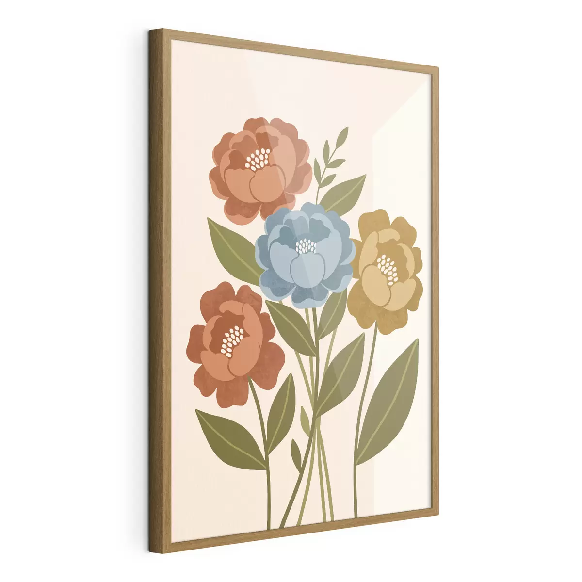 Poster Un buchet încântător de flori ilustrate f50730