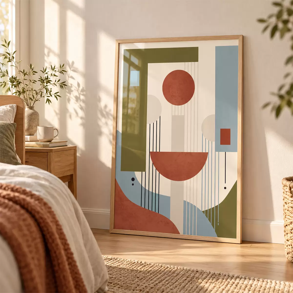 Poster Forme abstracte în tonuri pământii f50732