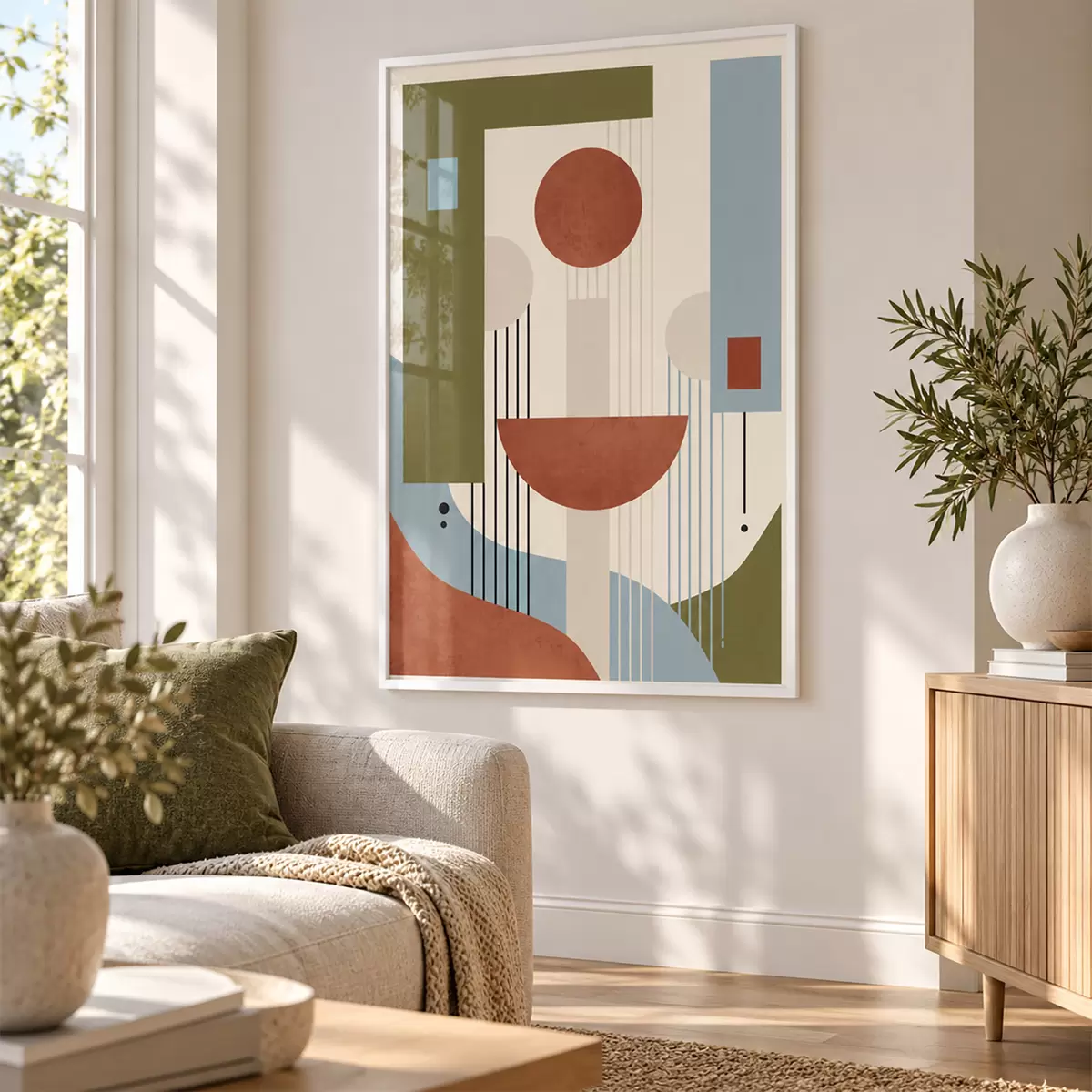 Poster Forme abstracte în tonuri pământii f50732