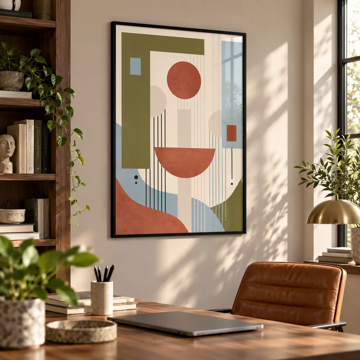 Poster Forme abstracte în tonuri pământii f50732