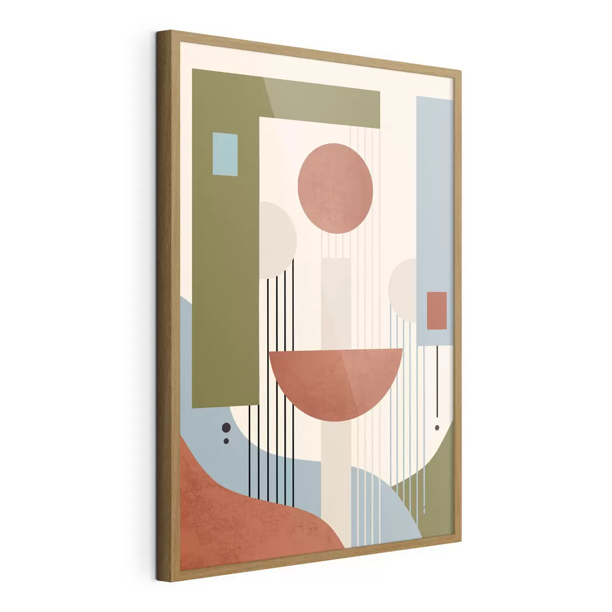 Poster Forme abstracte în tonuri pământii f50732