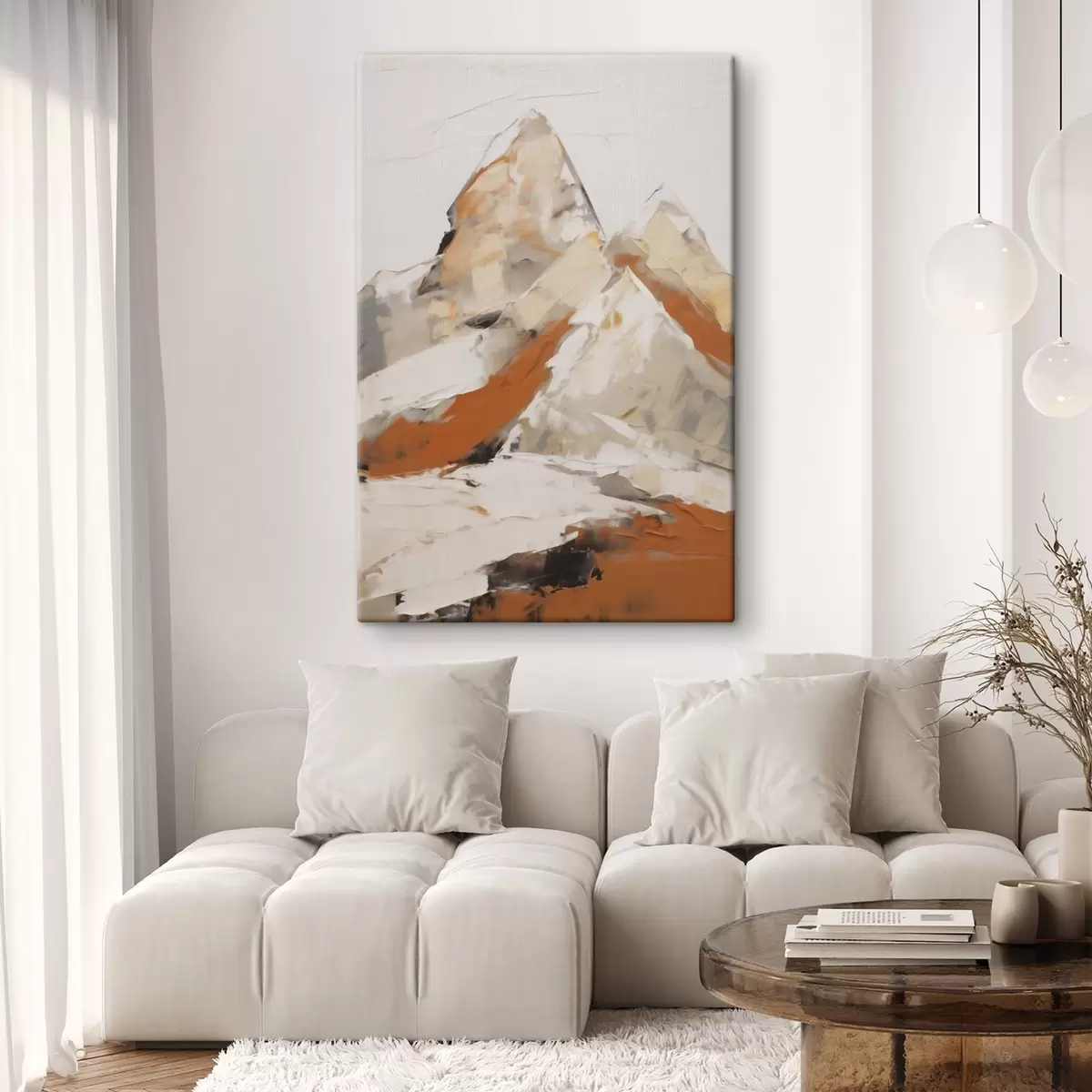 Tablouri Munti abstracți, imitație a unui tablou s51126