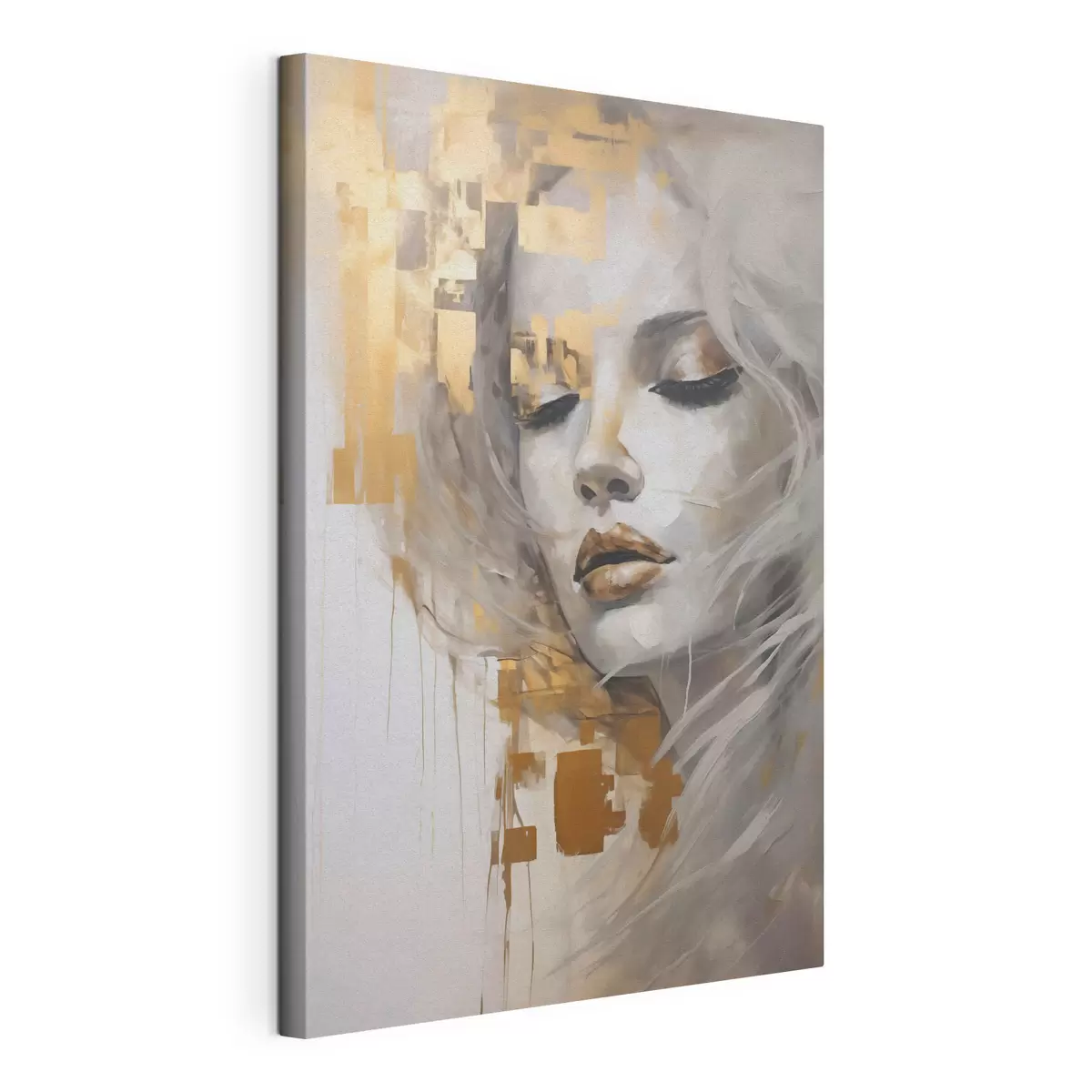 Tablouri Portret abstract al unei tinere, realizat în stilul unei picturi s51130