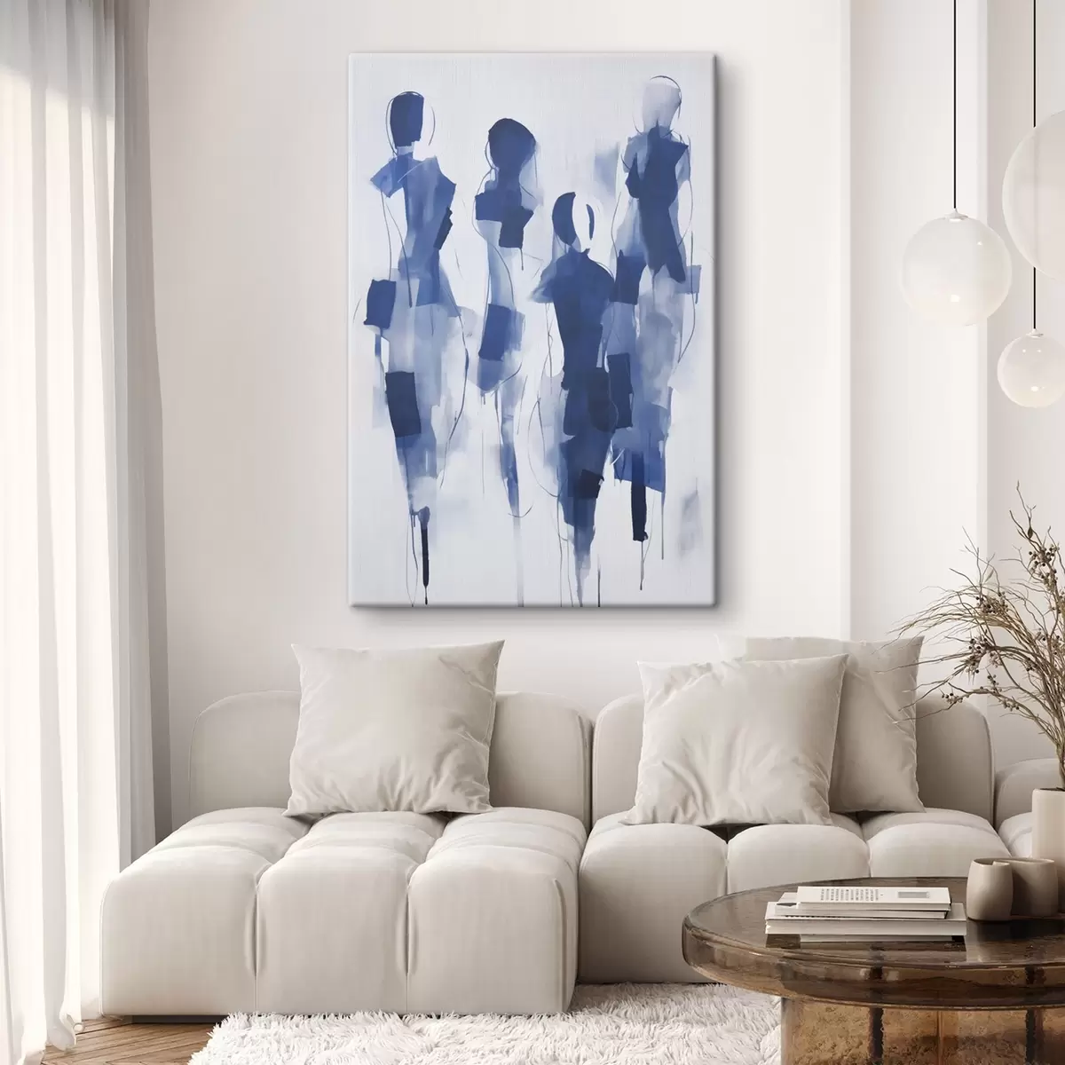 Tablouri Siluete abstracte, imitație de pictură s51131