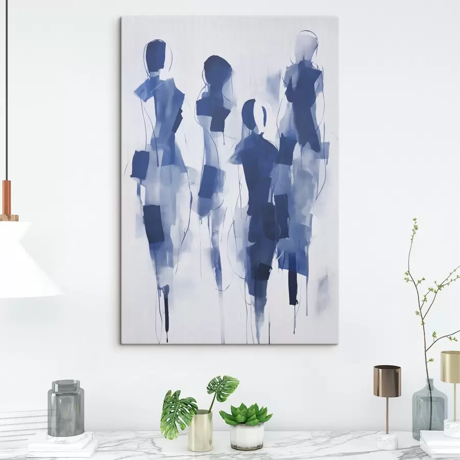 Tablouri Siluete abstracte, imitație de pictură s51131
