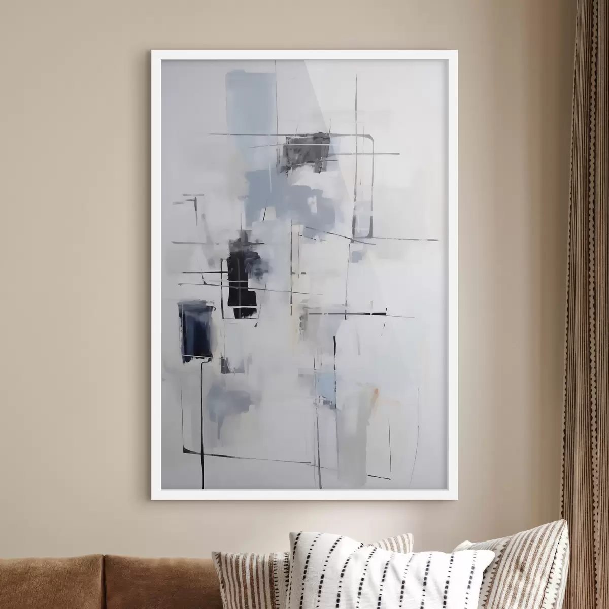 Poster Abstracție haotică, imitație a picturii f51127