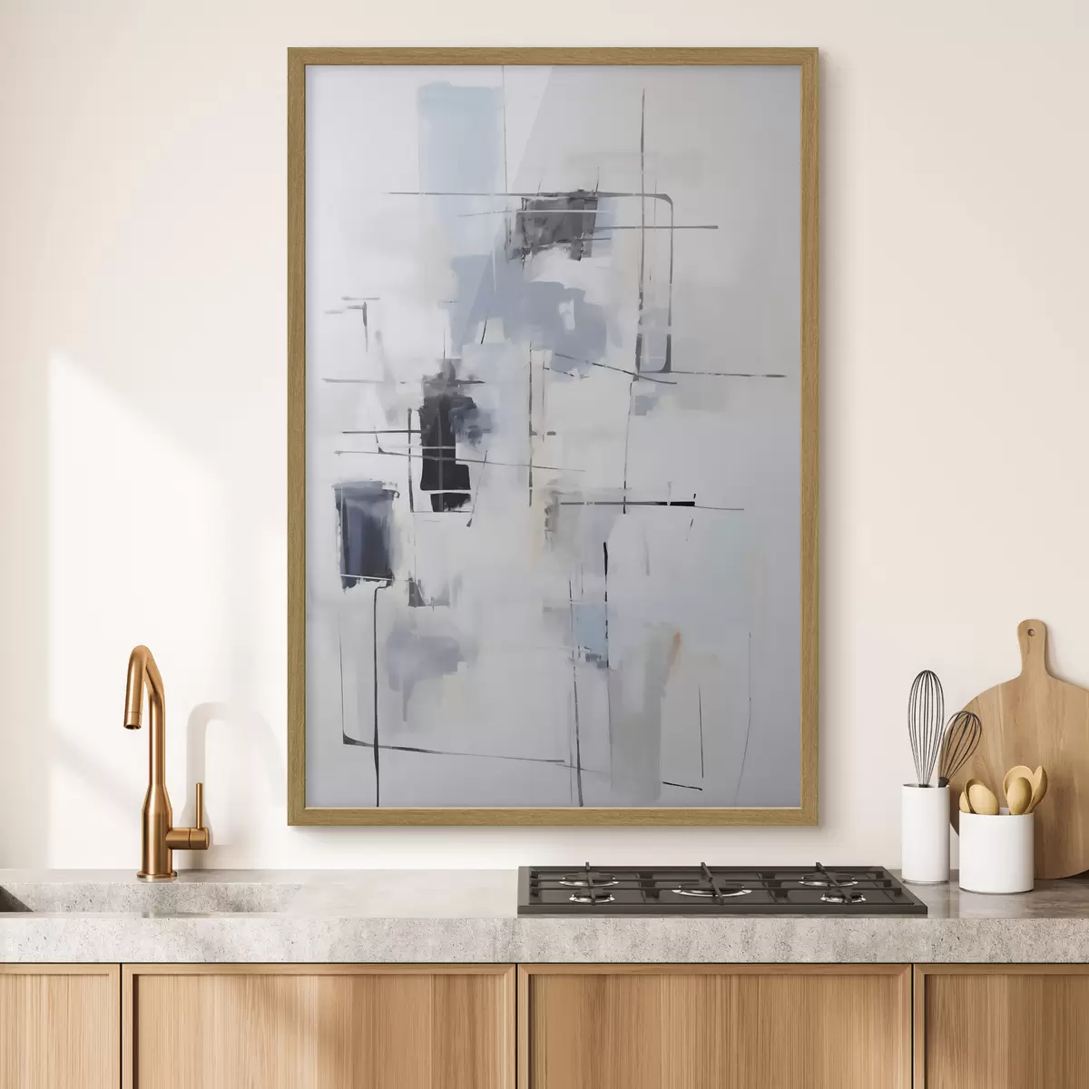 Poster Abstracție haotică, imitație a picturii f51127