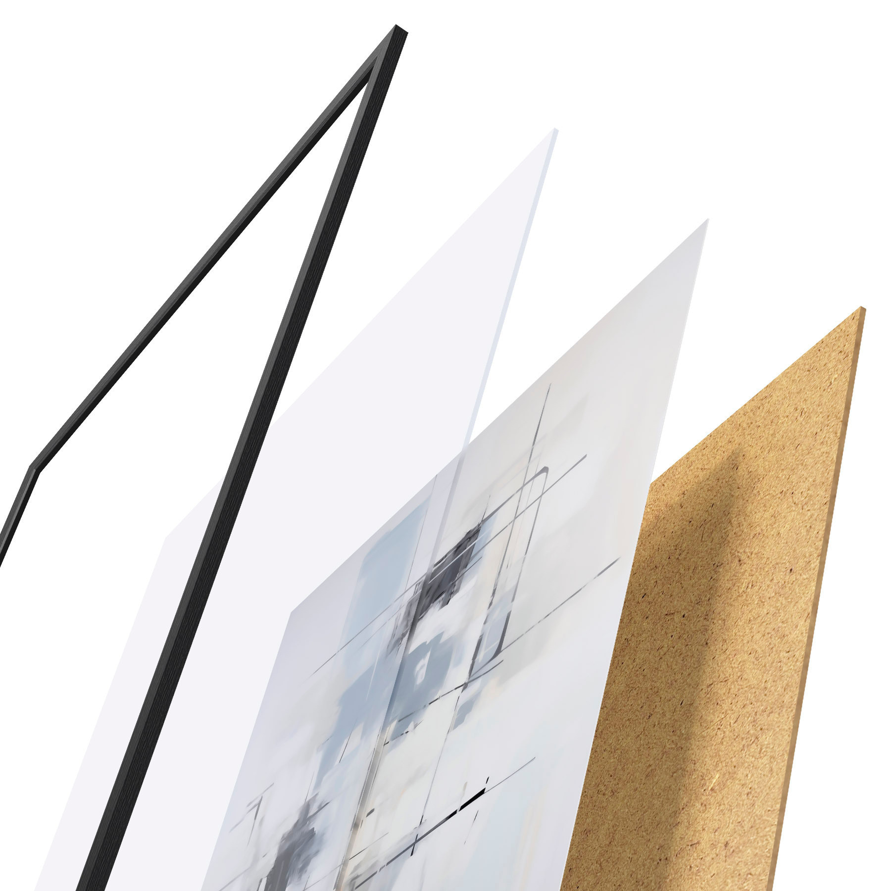 Poster Abstracție haotică, imitație a picturii f51127
