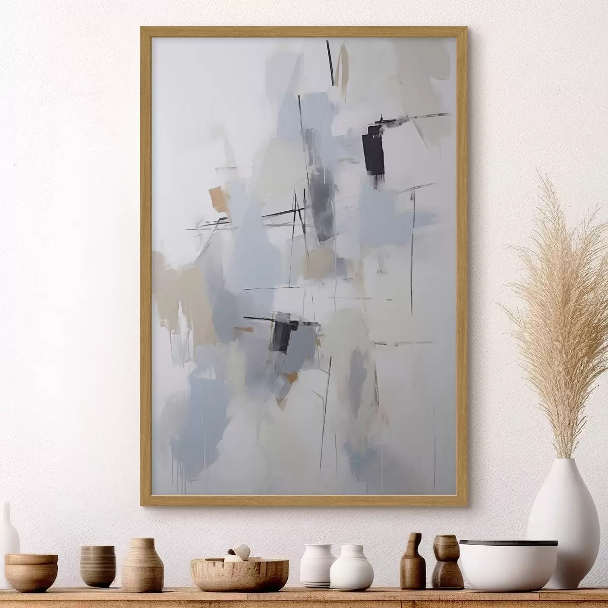 Poster Abstracție haotică, imitație a picturii f51128