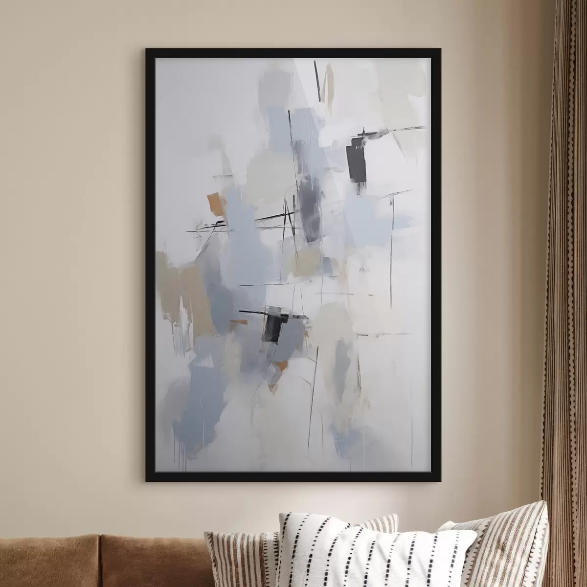 Poster Abstracție haotică, imitație a picturii f51128