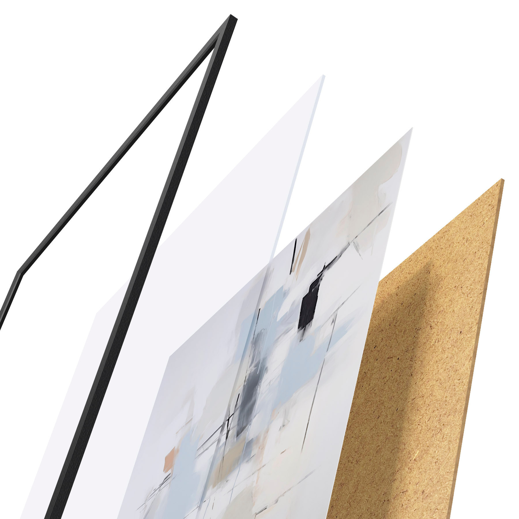 Poster Abstracție haotică, imitație a picturii f51128