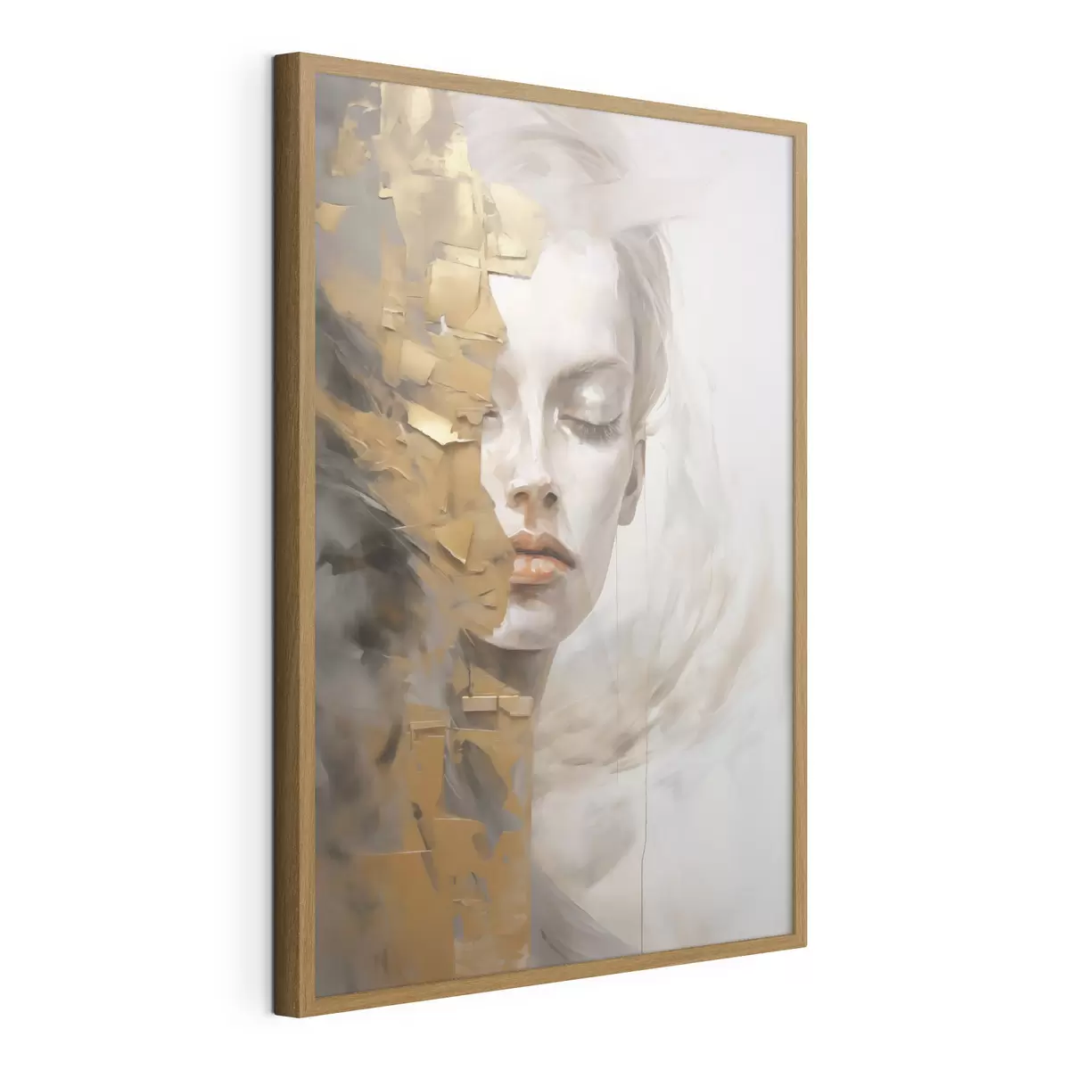 Poster Portret abstract, imitație a unui tablou f51129