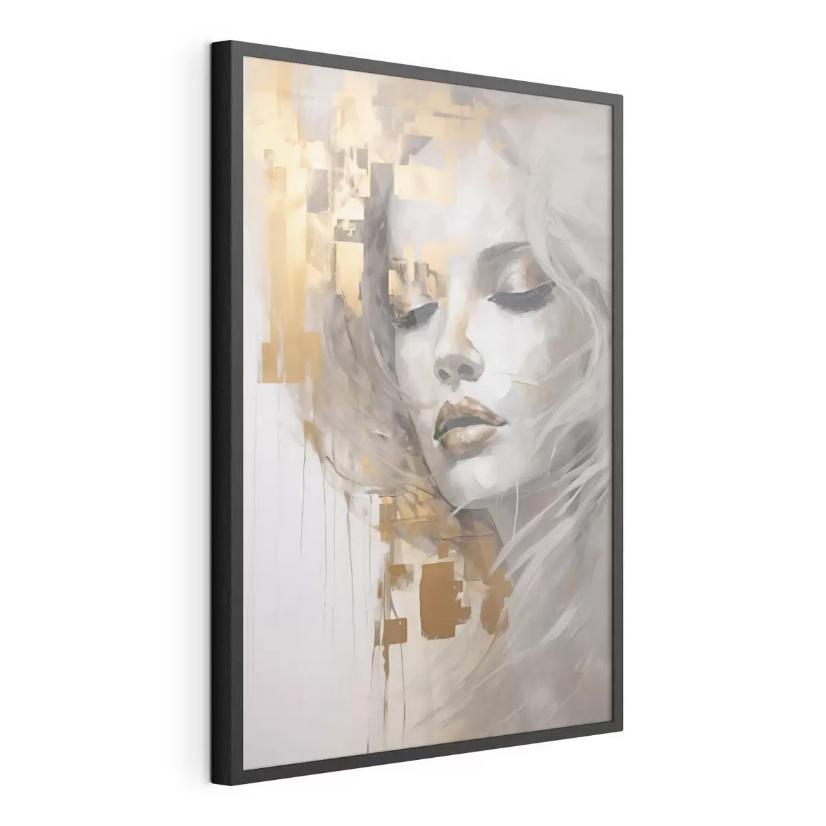 Poster Portret abstract al unei tinere, realizat în stilul unei picturi f51130