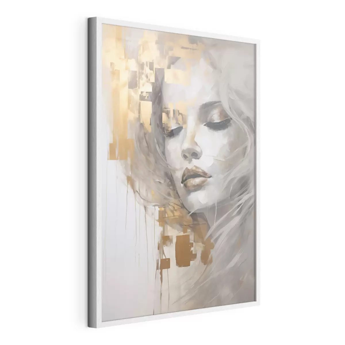 Poster Portret abstract al unei tinere, realizat în stilul unei picturi f51130
