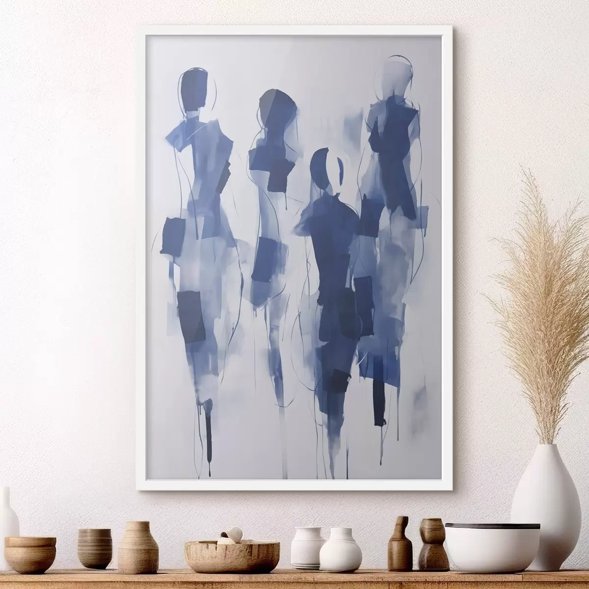 Poster Siluete abstracte, imitație de pictură f51131