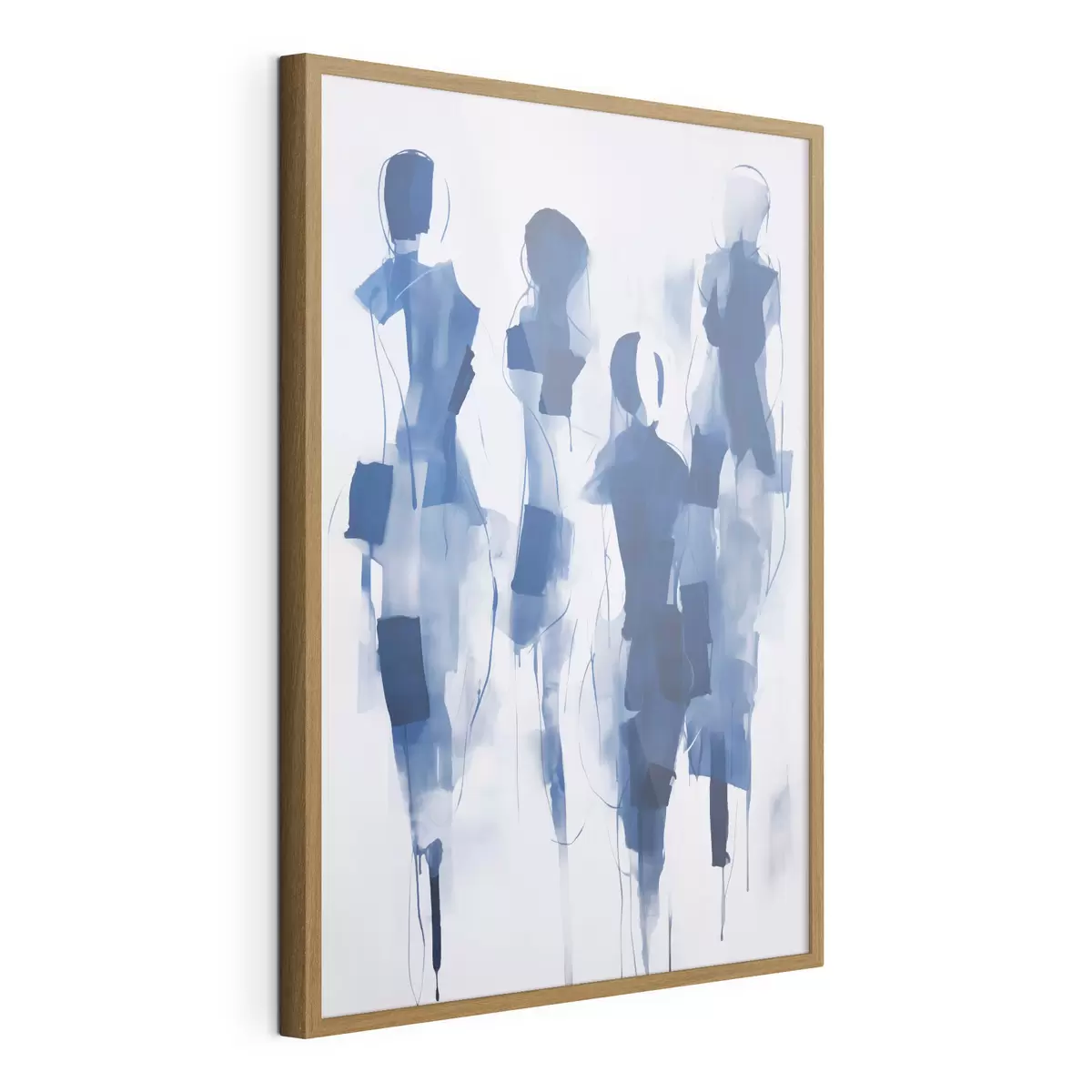 Poster Siluete abstracte, imitație de pictură f51131