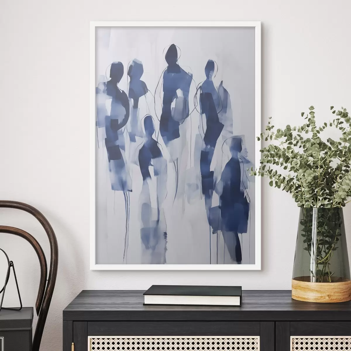 Poster Siluete, imitație de pictură f51132
