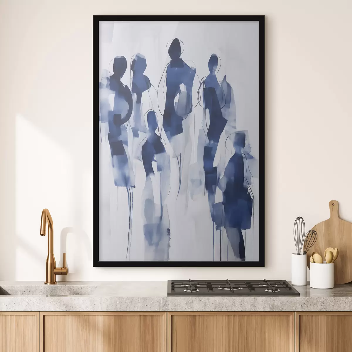 Poster Siluete, imitație de pictură f51132