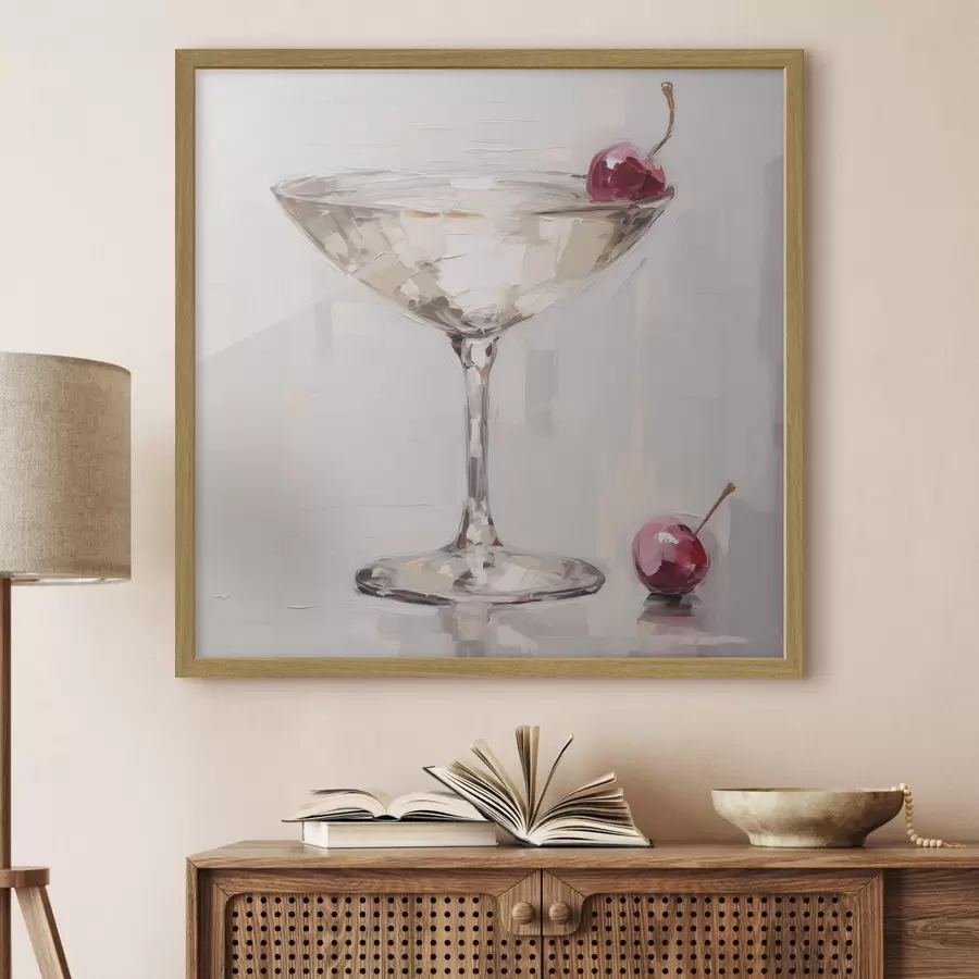 fototapet Cocktail, imitație a unui tablou f51137
