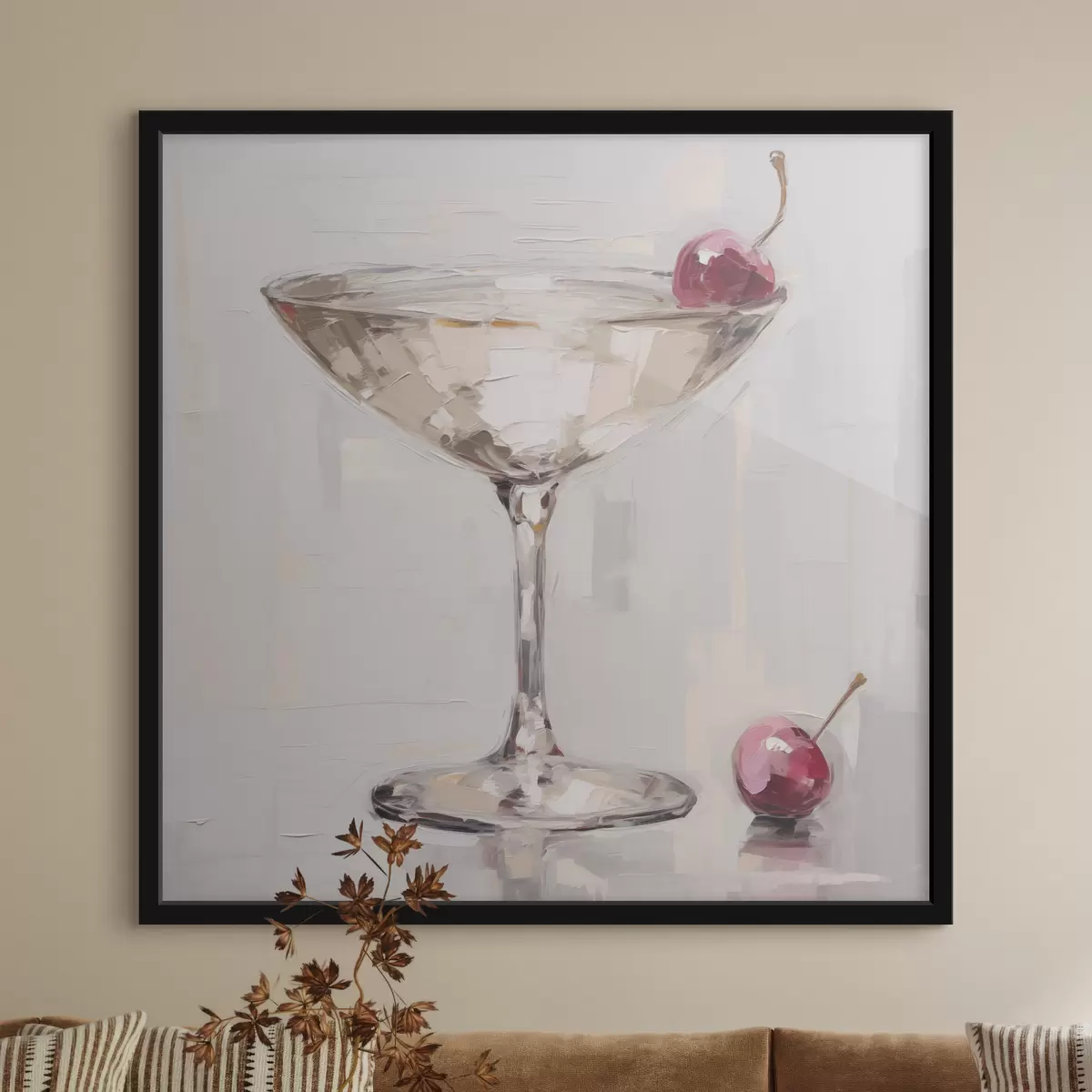 Poster Cocktail, imitație a unui tablou f51137