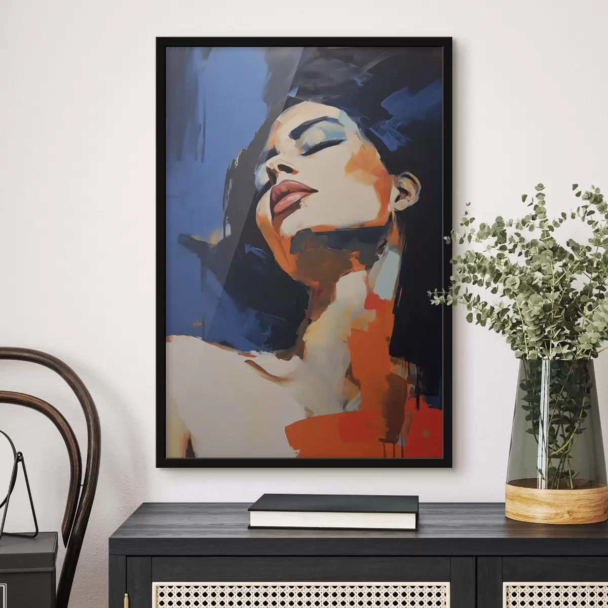 Poster Fată adormită, imitație după un tablou f51139