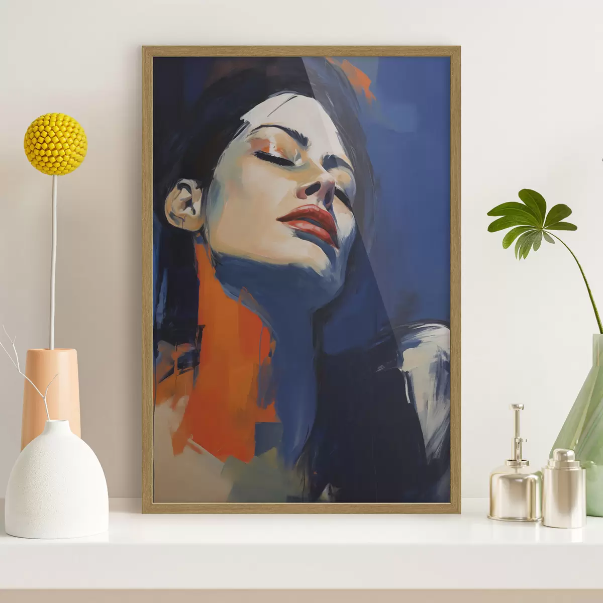Poster Fată adormită, imitație după un tablou f51140