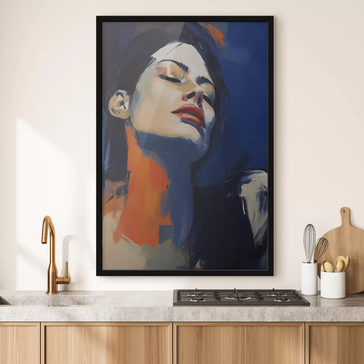Poster Fată adormită, imitație după un tablou f51140