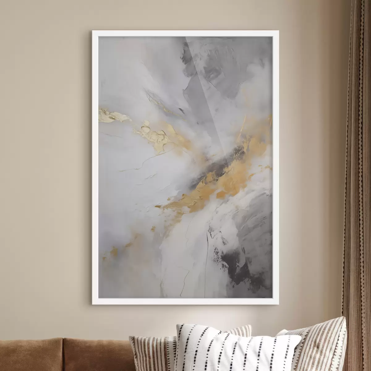 Poster Compoziție abstractă, imitație a unui tablou f51141