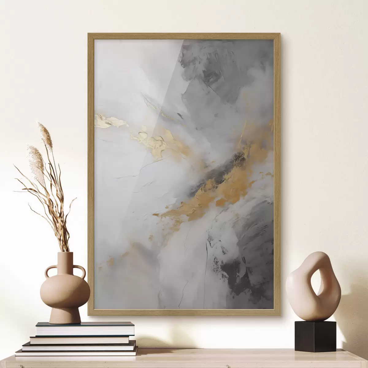 Poster Compoziție abstractă, imitație a unui tablou f51141