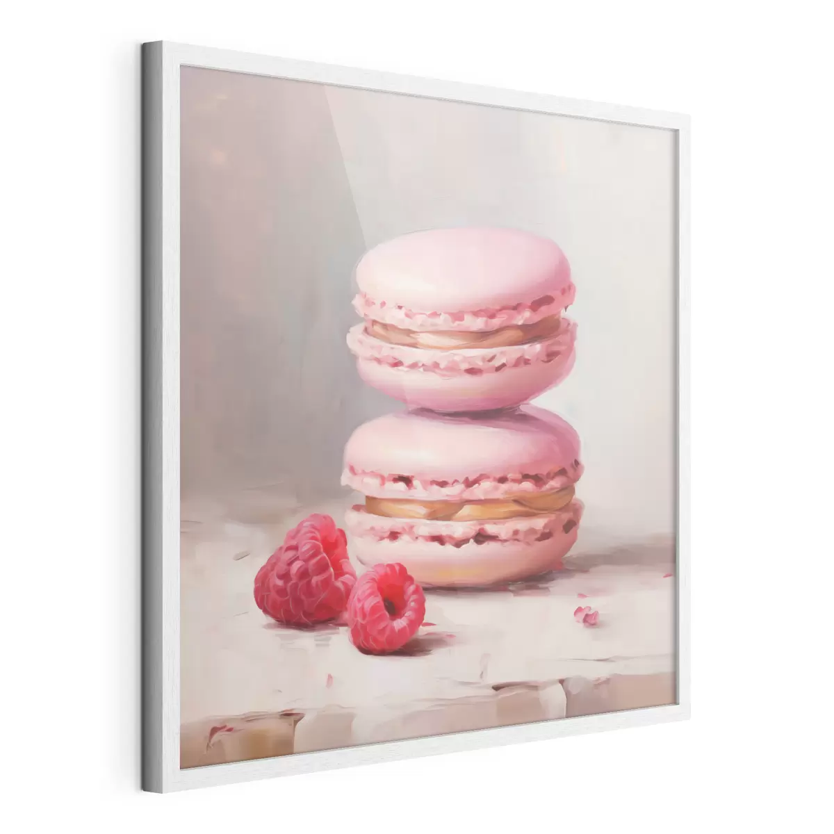 Poster Macarons și zmeură, imitație după un tablou f51144
