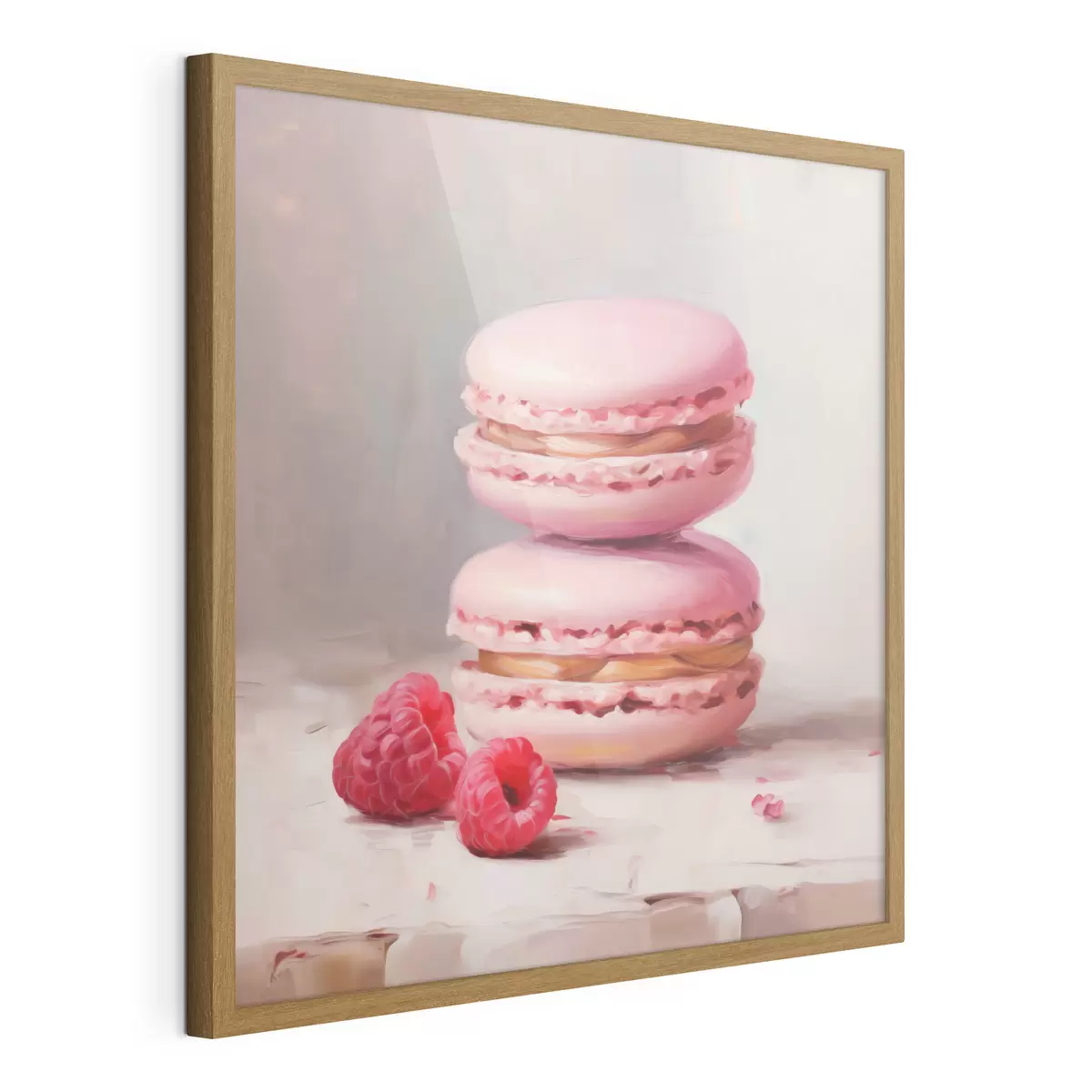 Poster Macarons și zmeură, imitație după un tablou f51144