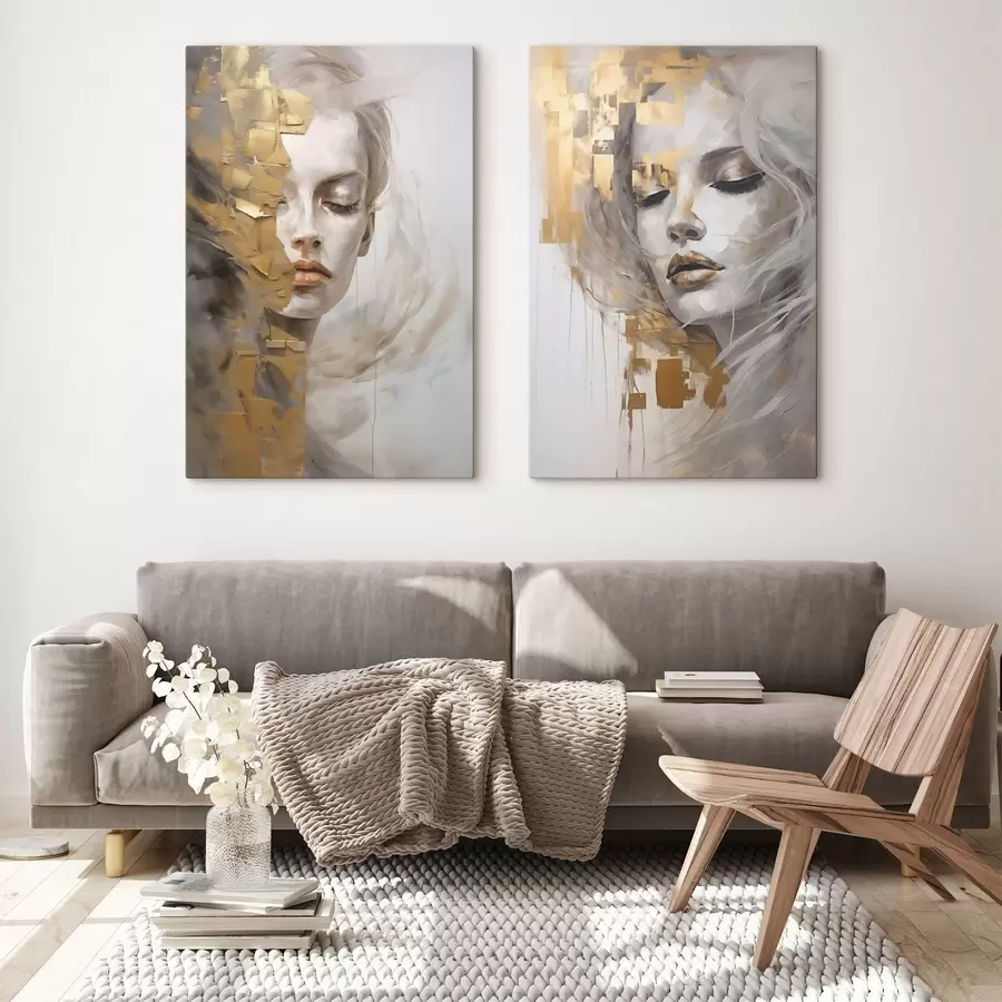 Tablouri Portret abstract, imitație a unui tablou m31096