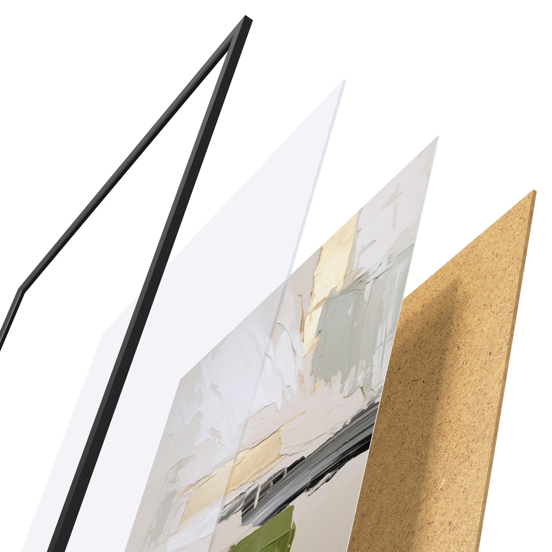 Poster Abstracția, imitația picturii d31092