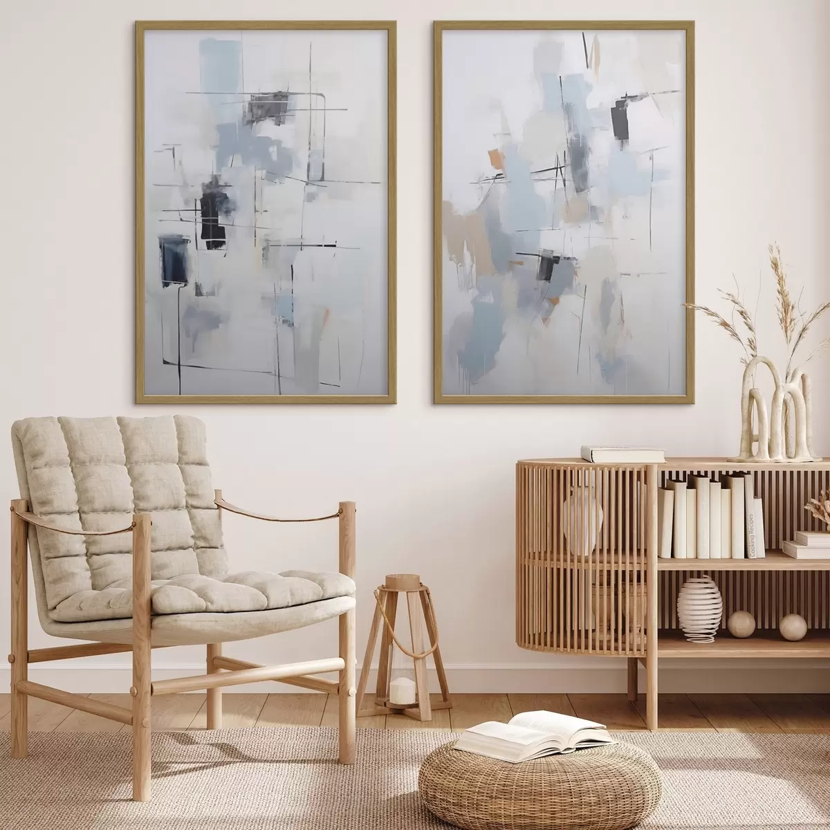 Poster Abstracție haotică, imitație a picturii d31095
