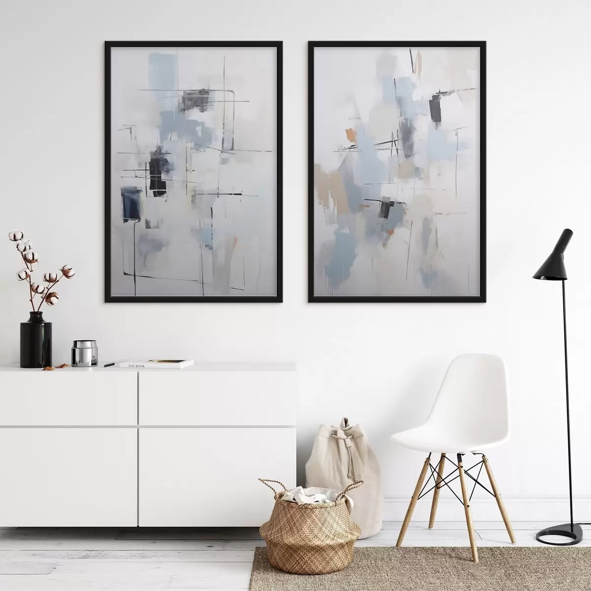 Poster Abstracție haotică, imitație a picturii d31095