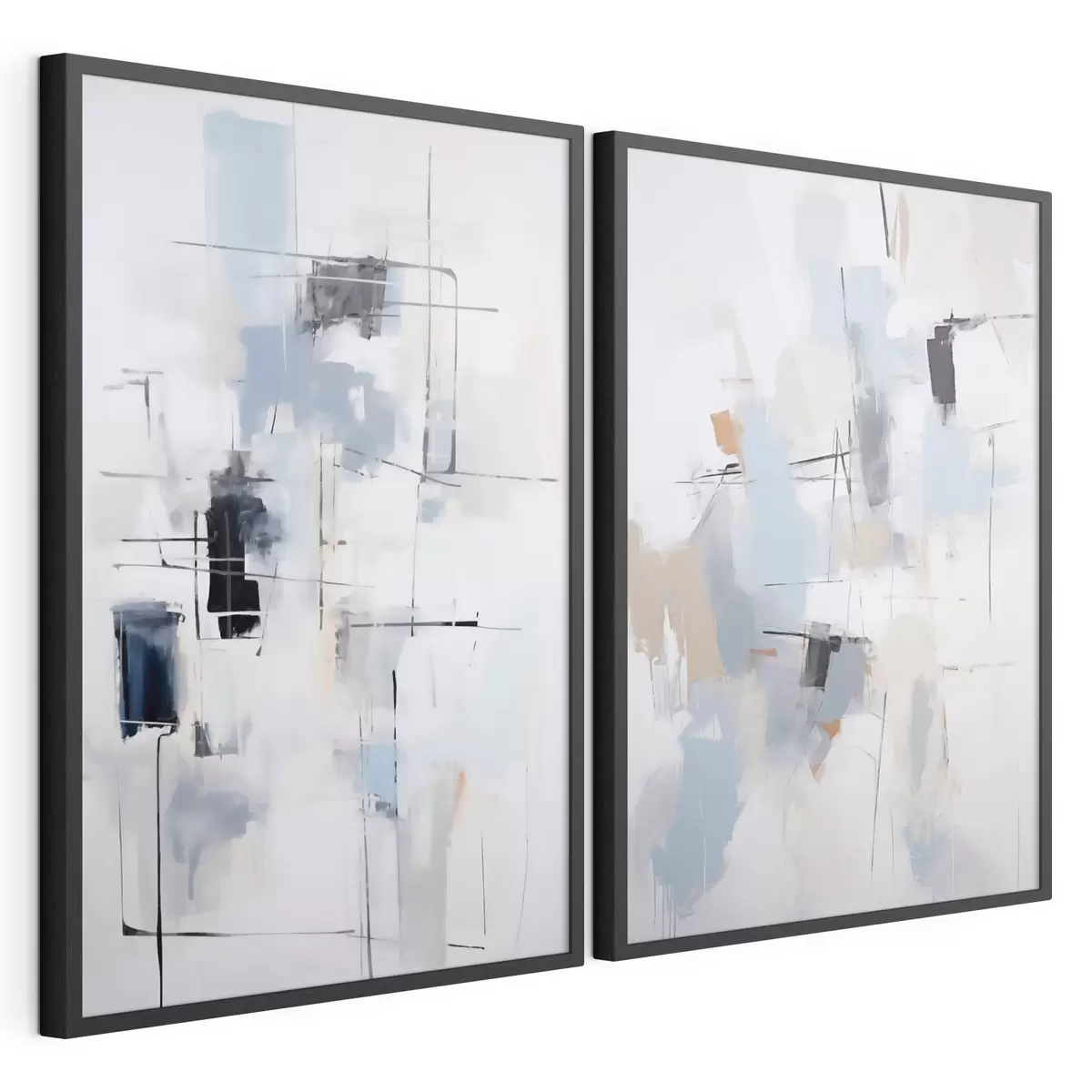Poster Abstracție haotică, imitație a picturii d31095