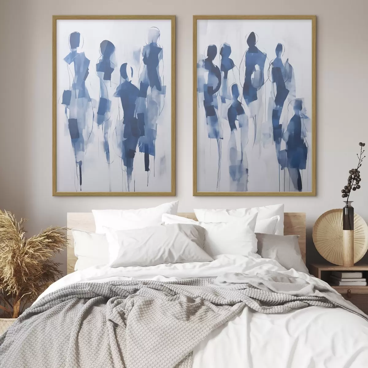 Poster Siluete abstracte, imitație de pictură d31097