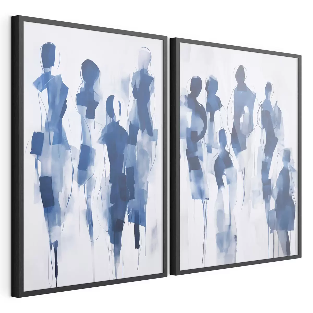 Poster Siluete abstracte, imitație de pictură d31097