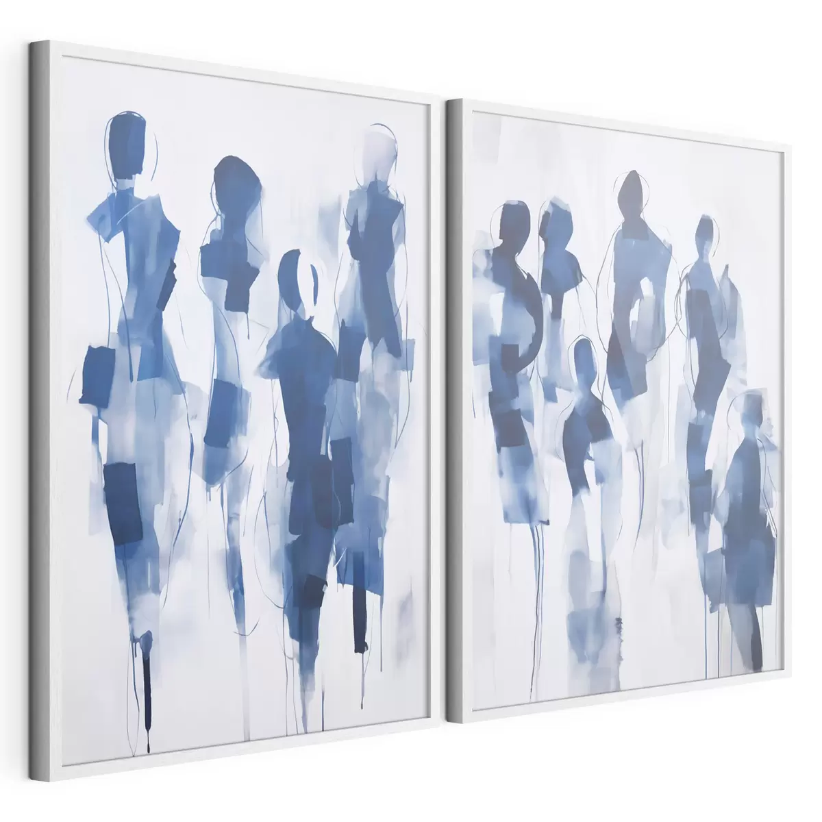 Poster Siluete abstracte, imitație de pictură d31097