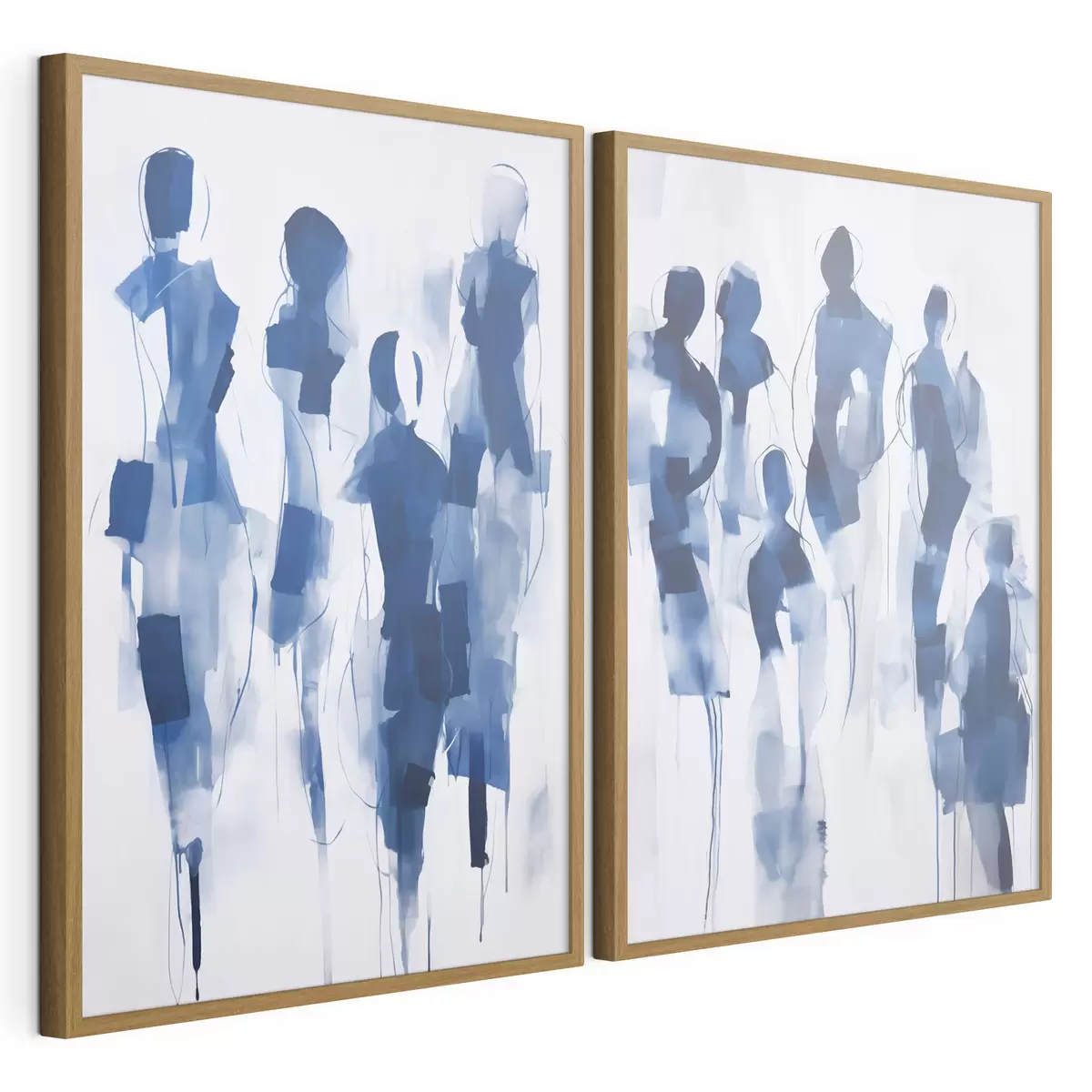 Poster Siluete abstracte, imitație de pictură d31097