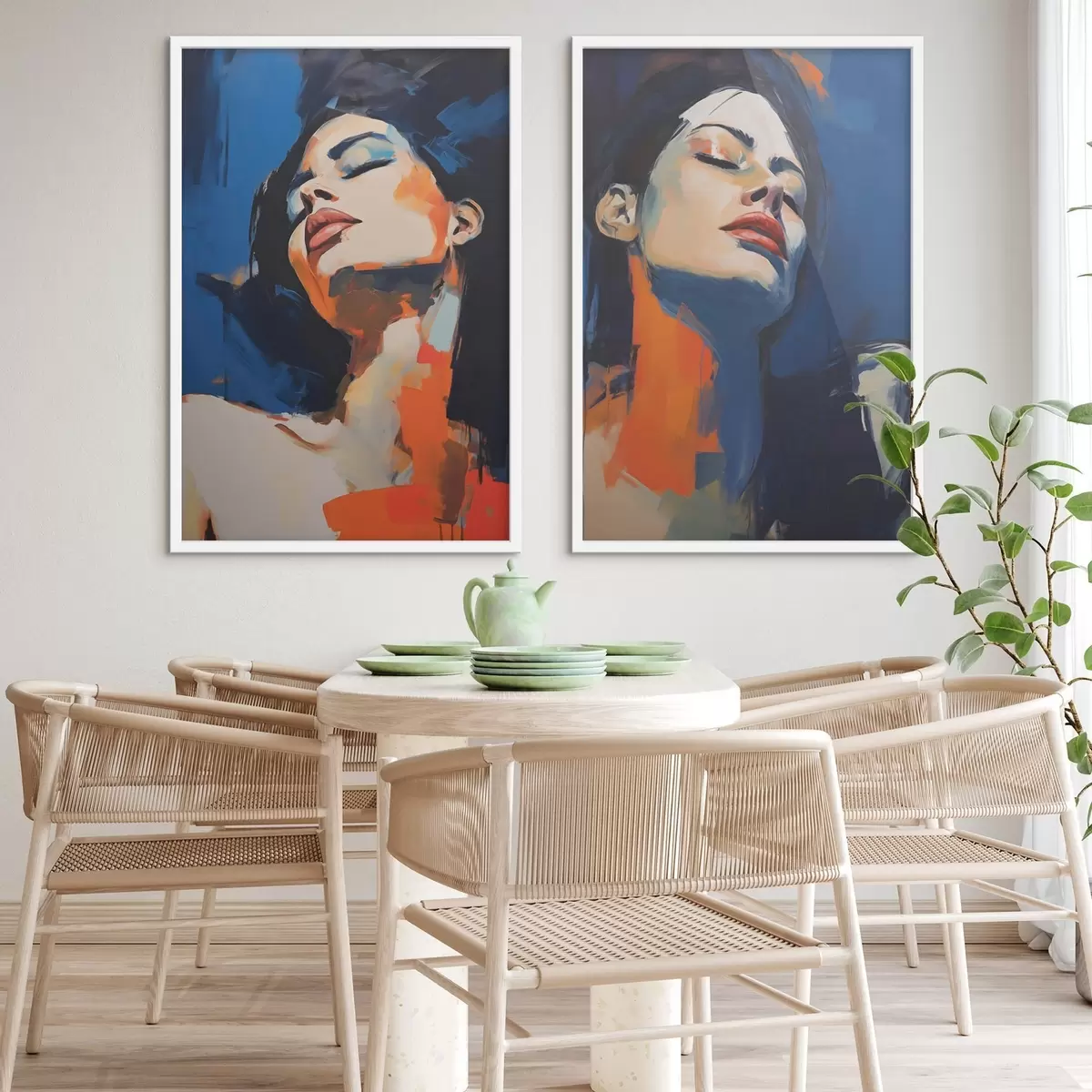 Poster Fată adormită, imitație după un tablou d31101