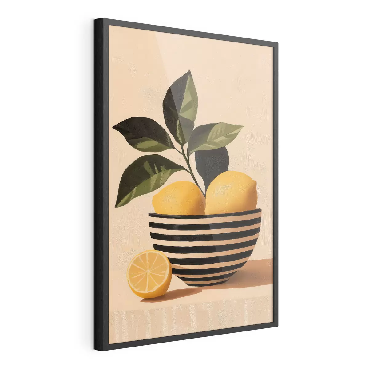 Poster Lămâi într-un bol cu dungi f51046