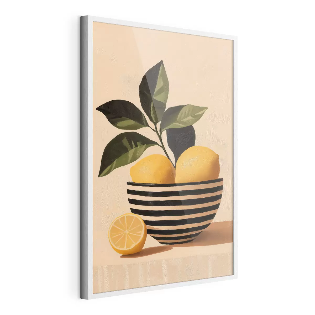Poster Lămâi într-un bol cu dungi f51046