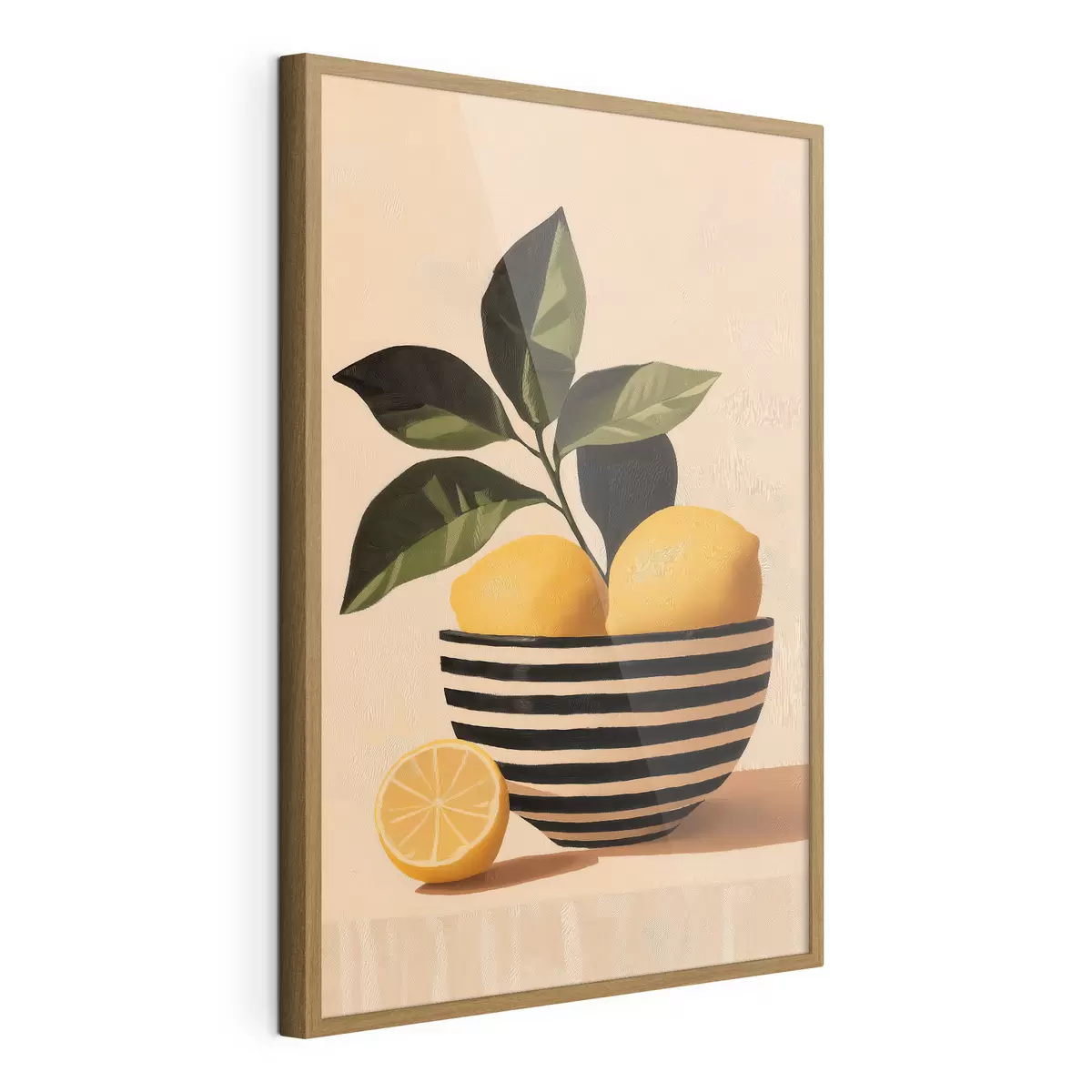Poster Lămâi într-un bol cu dungi f51046