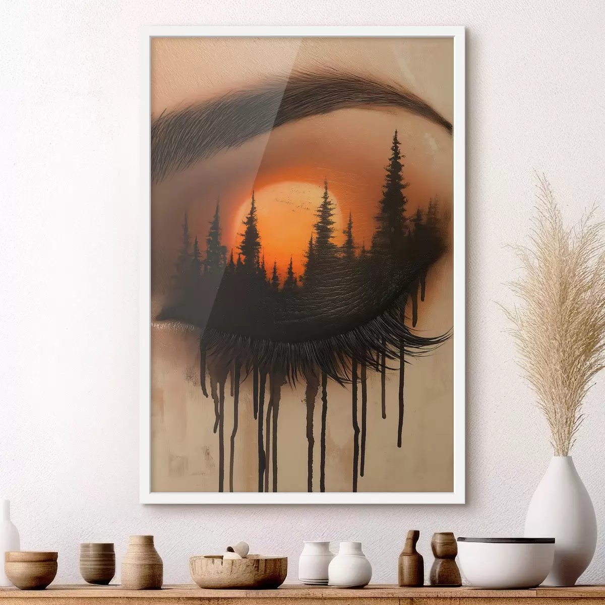 Poster Apusul de soare în ochii ei f51048