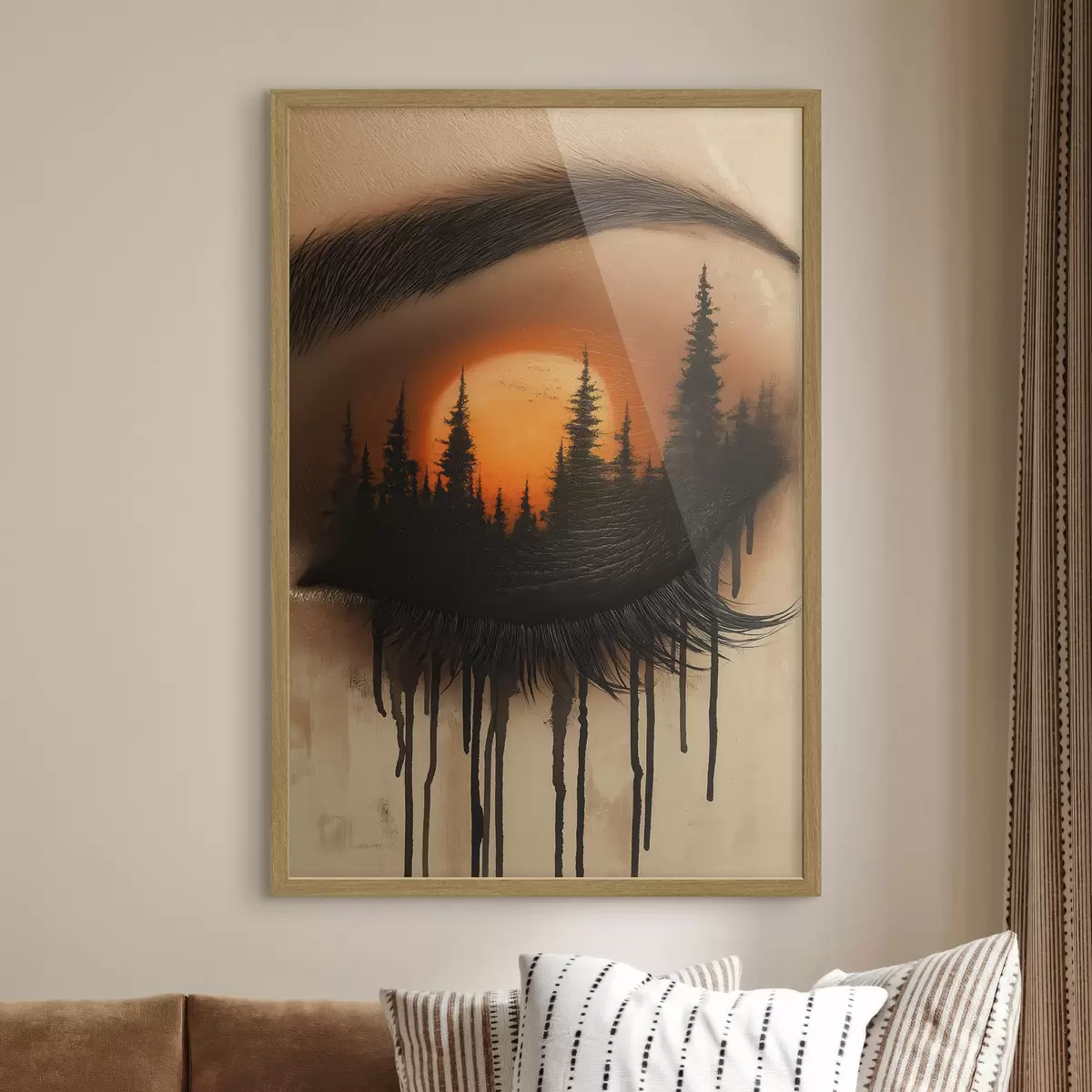 Poster Apusul de soare în ochii ei f51048