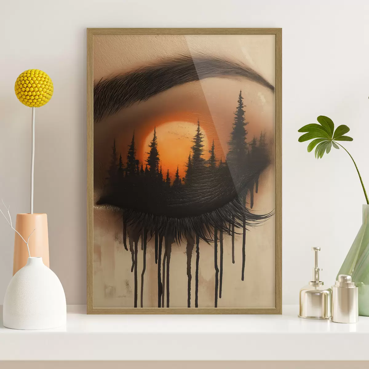 Poster Apusul de soare în ochii ei f51048